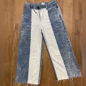 Nature denim altaria high rise wide leg jeans